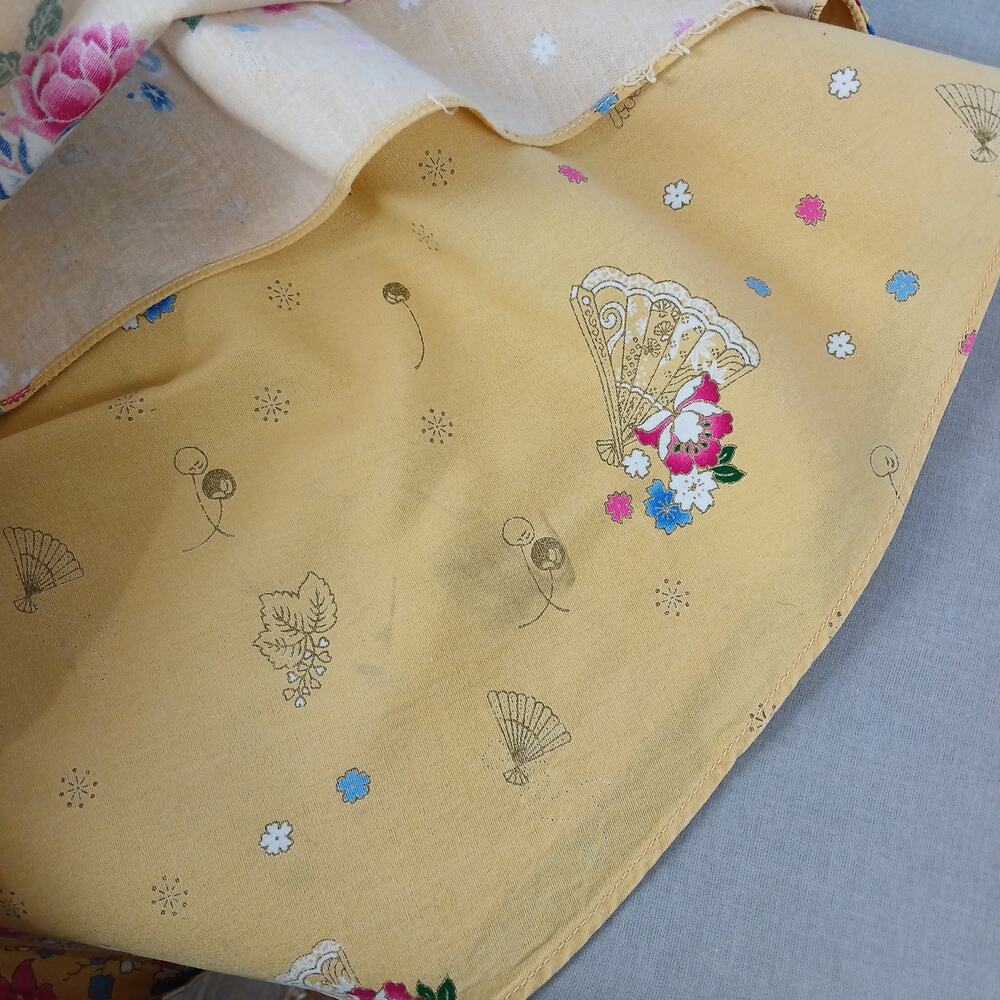 Yellow Floral Maxi Wrap Skirt Plus size OSFM cotton A-line circle Thailand - Picture 7 of 14
